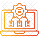 Database Management Laptop File Icon