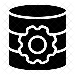 Computer Database Icon - Download in Glyph Style