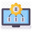 Database Management Laptop File Icon