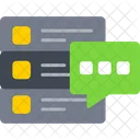Server Message Message Data Storage Icon