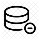 Database Minus Data Icon