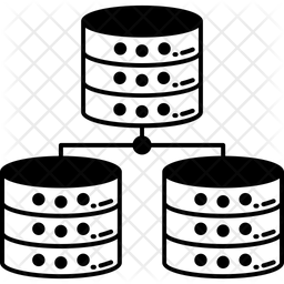 Database Model Icon - Download in Glyph Style