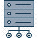 Database Network Central Connections Icon