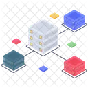 Database Network Database Connection Database Hosting Network Icon