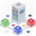 Database Network Database Connection Data Hosting Network Icon
