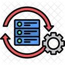 Database Processing Data Processing Database Icon