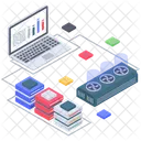 Database Processing Database Storage Database Hosting Icon