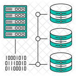 Database protocol Icon - Download in Colored Outline Style