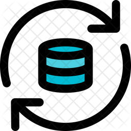 Database Refresh Icon - Download in Colored Outline Style