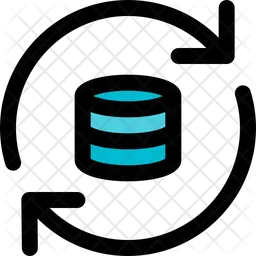 Database Refresh Icon - Download in Colored Outline Style