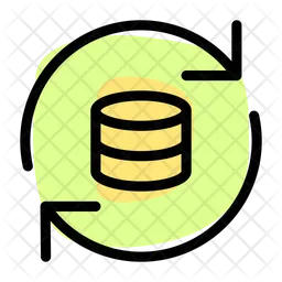Database Refresh Icon - Download in Line Style