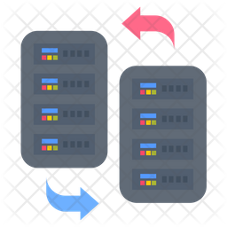 Database Replication Icon - Download in Flat Style