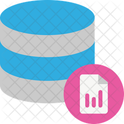Database Report Icon - Download in Flat Style