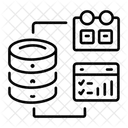 Database Schedule Planning Db Icon
