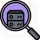 Database Search Magnifier Icon
