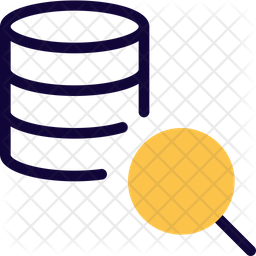 Database Search Icon - Download in Dualtone Style