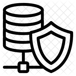 Database security Icon - Download in Line Style