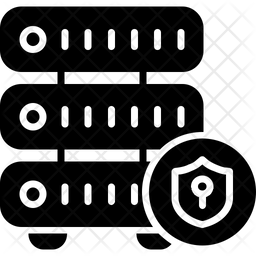 Database Security Icon - Download in Glyph Style