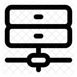 Database Server Icon - Download in Line Style