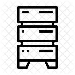 Database Server Icon - Download in Line Style