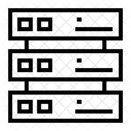 Database server Icon - Download in Line Style