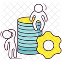 Database Setting Data Storage Data Center Icon