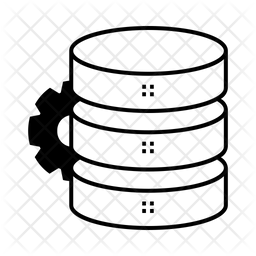 Database setting Icon - Download in Glyph Style