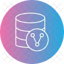 Database Sharing Shared Database Hosting Icon