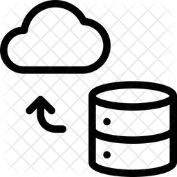 Database To Cloud  Icon
