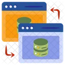 Server Transfer Dataserver Database Transfer Icon