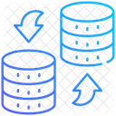 Database Transfer Database Server Transfer Icon