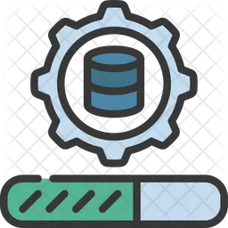 Database Updates Icon - Download in Colored Outline Style