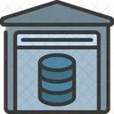 Database Warehouse Warehouse Stored Icon
