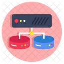 Datacenter Database Data Storage Icon