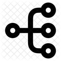 Dataflow Icon - Download in Line Style