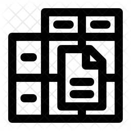 Dataframe Icon - Download in Line Style