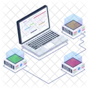Datacenter Display Laptop Storage System Servers Icon