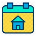 House Done Date Calendar Schedule Icon