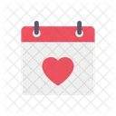 Date Love Heart Icon