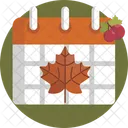 Thanksgiving Date Schedule Icon