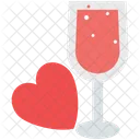 Drink Glass Valentines Icon