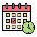 Date And Time Calendar Schedule Icon