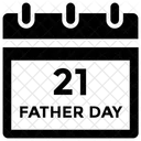 Calendrier Date De La Fete Des Peres Evenement Icône