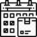 Calendrier Livraison Date Icône