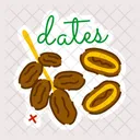 Date Fruit Sweet Dates Palm Fruit Icon