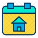 House Done Date Calendar Schedule Icon