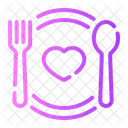Dinner Plate Heart Icon