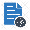 Date Limite Fichier Document Icône