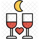 Date Night Drink Glass Wine Glass Icon