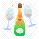 Date Night Champagne Wine Icon